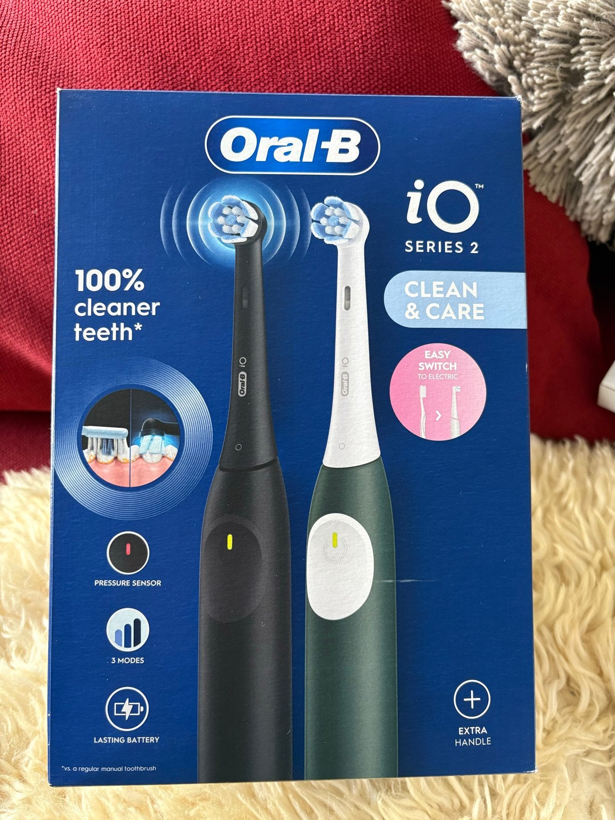 Oral-B iO Series 2 Elektrische Tandenborstels (2 stuks), Ophalen of Verzenden, Gebruikt, Mondverzorging