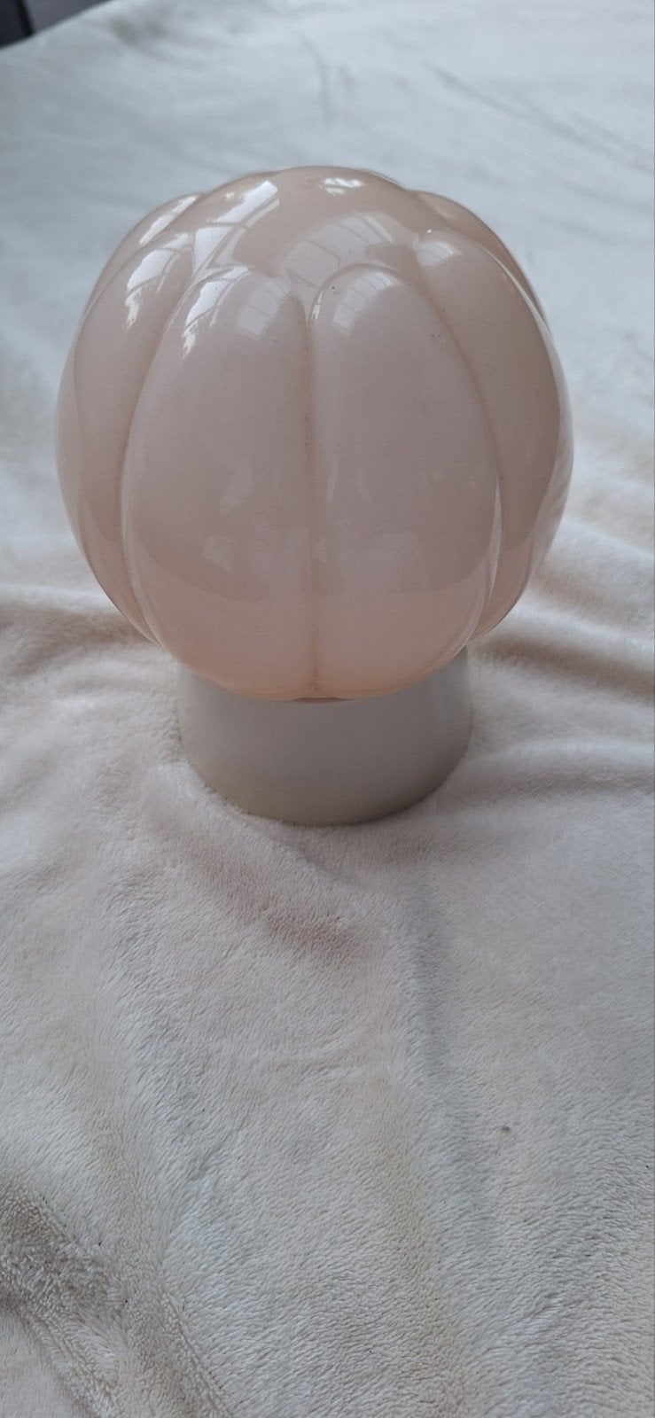 vintage plafondlampje, Roze, Art deco, 15 cm, Ophalen of Verzenden