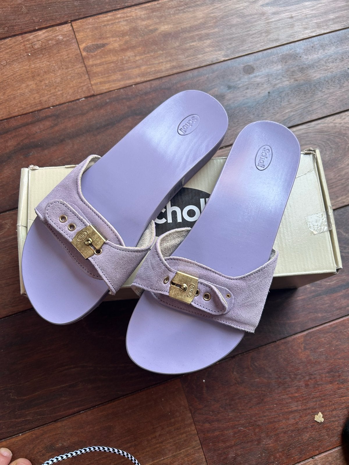 Nieuwe Scholl sandalen - Lila - Maat 40, Kleding | Dames, Schoenen, Ophalen of Verzenden, Nieuw, Overige kleuren, Sandalen of Muiltjes