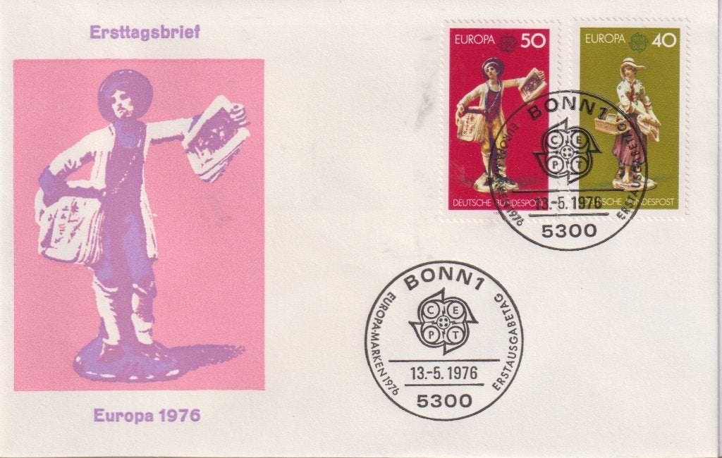 Duitsland 1976 EUROPA Beeldjes postbode S230, Verzenden, Onbeschreven, Europa