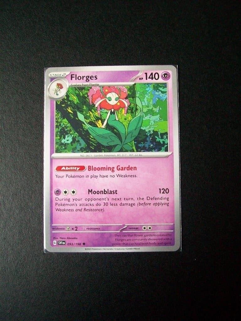 4256. Nieuwe Pokemon Kaart FLORGES HP140 (093/198), Verzenden, Nieuw, Losse kaart