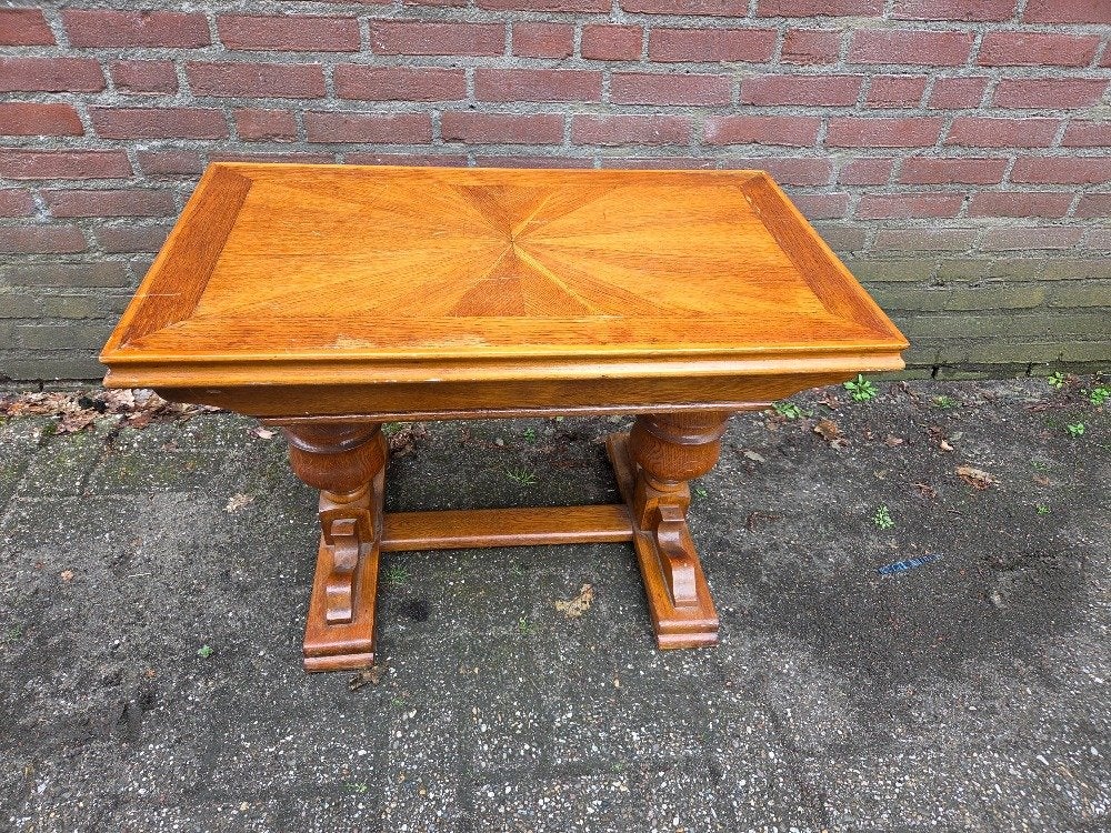 kloostertafel bijzettafel eiken vintage, Ophalen of Verzenden, 'T Olde Gre-j, Info@toldegrej.nl, Endepoelstraat 20f Didam
