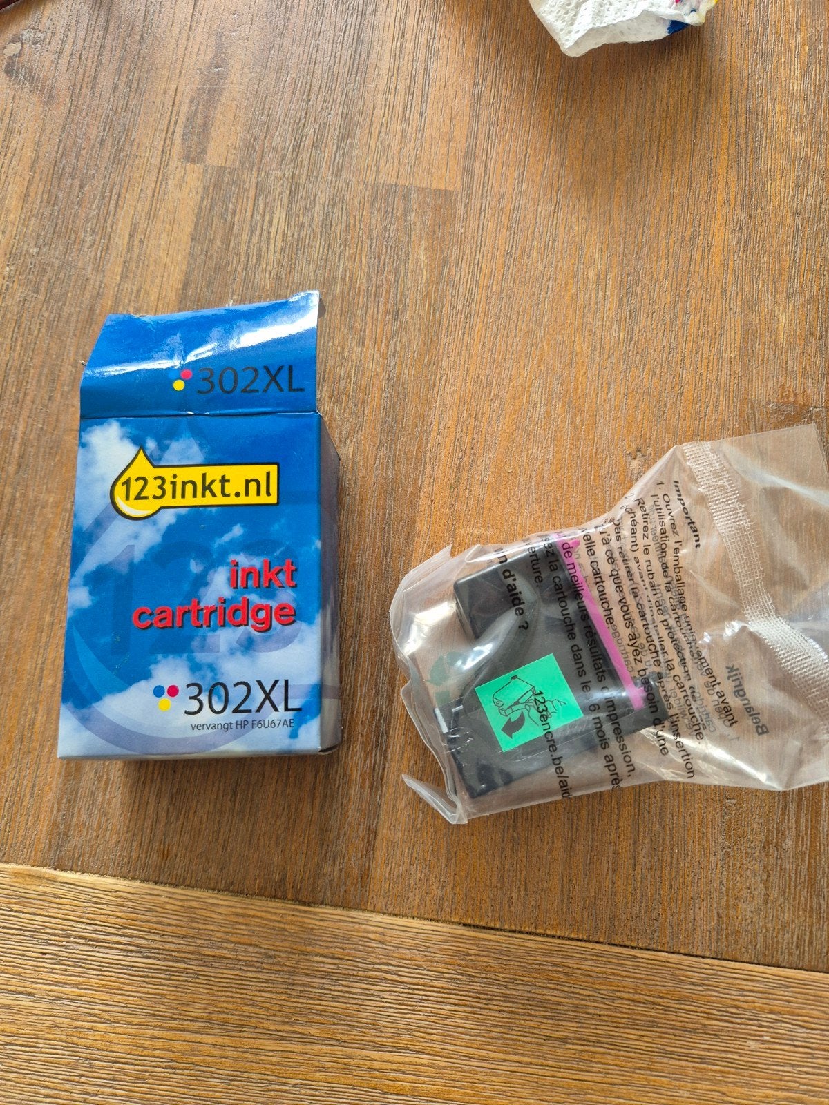 123inkt 302XL Kleur Cartridge (vervangt HP F6U67AE), Ophalen of Verzenden, Nieuw, Cartridge, 123inkt.nl