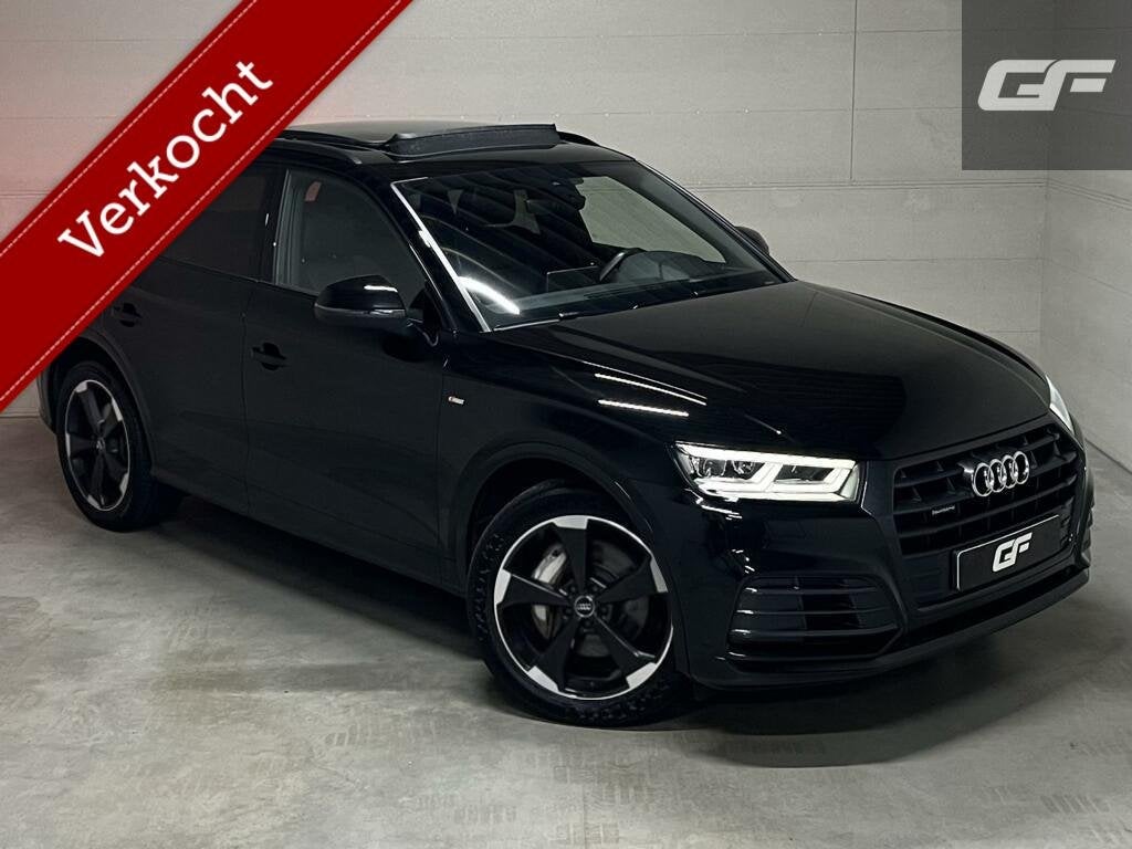 Audi Q5 50 TFSIe Quattro Black Edition S-Line Pano Sfeer Cam, Automaat, 2005 kg, Gebruikt, 4 cilinders