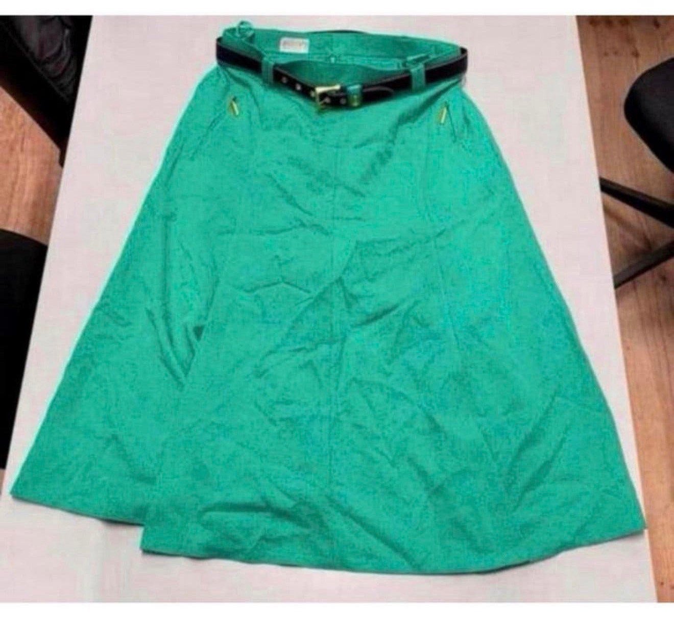 Basler lange rok - groen groene met riem - Nieuw 42 L eu, L, Maat 42/44 (L), Nieuw, L