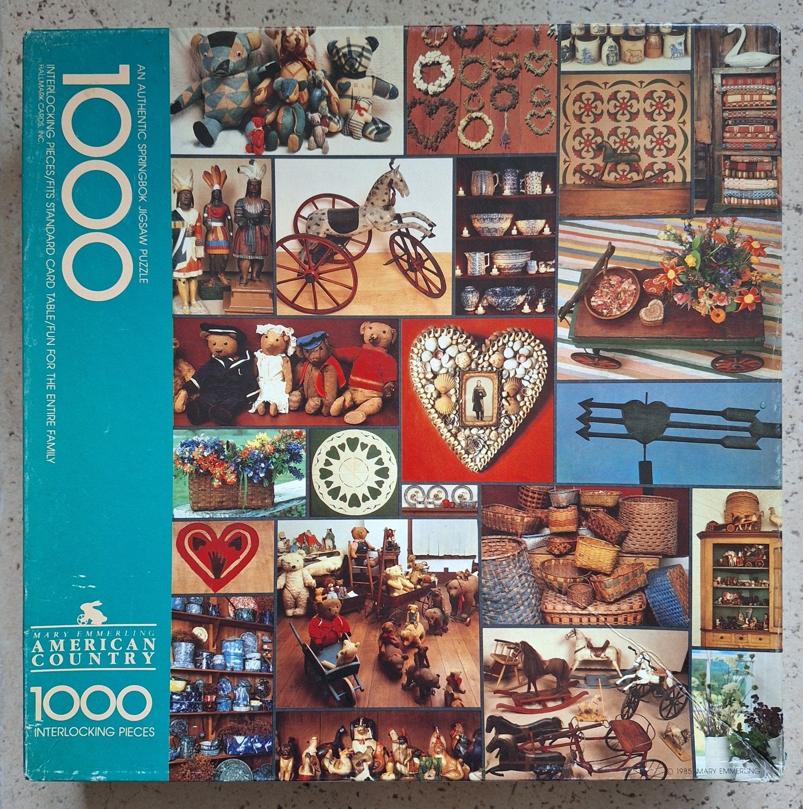 Springbok Jigsaw Puzzle "A American Country" 1000 stukjes, Ophalen of Verzenden, Meer dan 50 stukjes, Gebruikt, 6 jaar of ouder