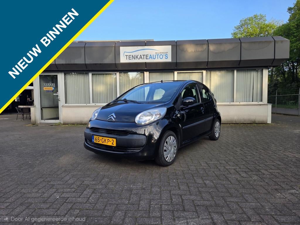 Citroën C1 1.0-12V Ambiance Airco (bj 2008), Auto's, Citroën, Stof, Gebruikt, 4 stoelen, C1