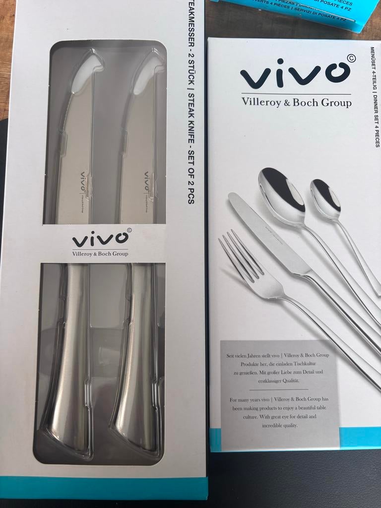 Gezocht: Vivo Villeroy & Boch bestek, Ophalen of Verzenden, Zo goed als nieuw, Rvs of Chroom, Los bestek