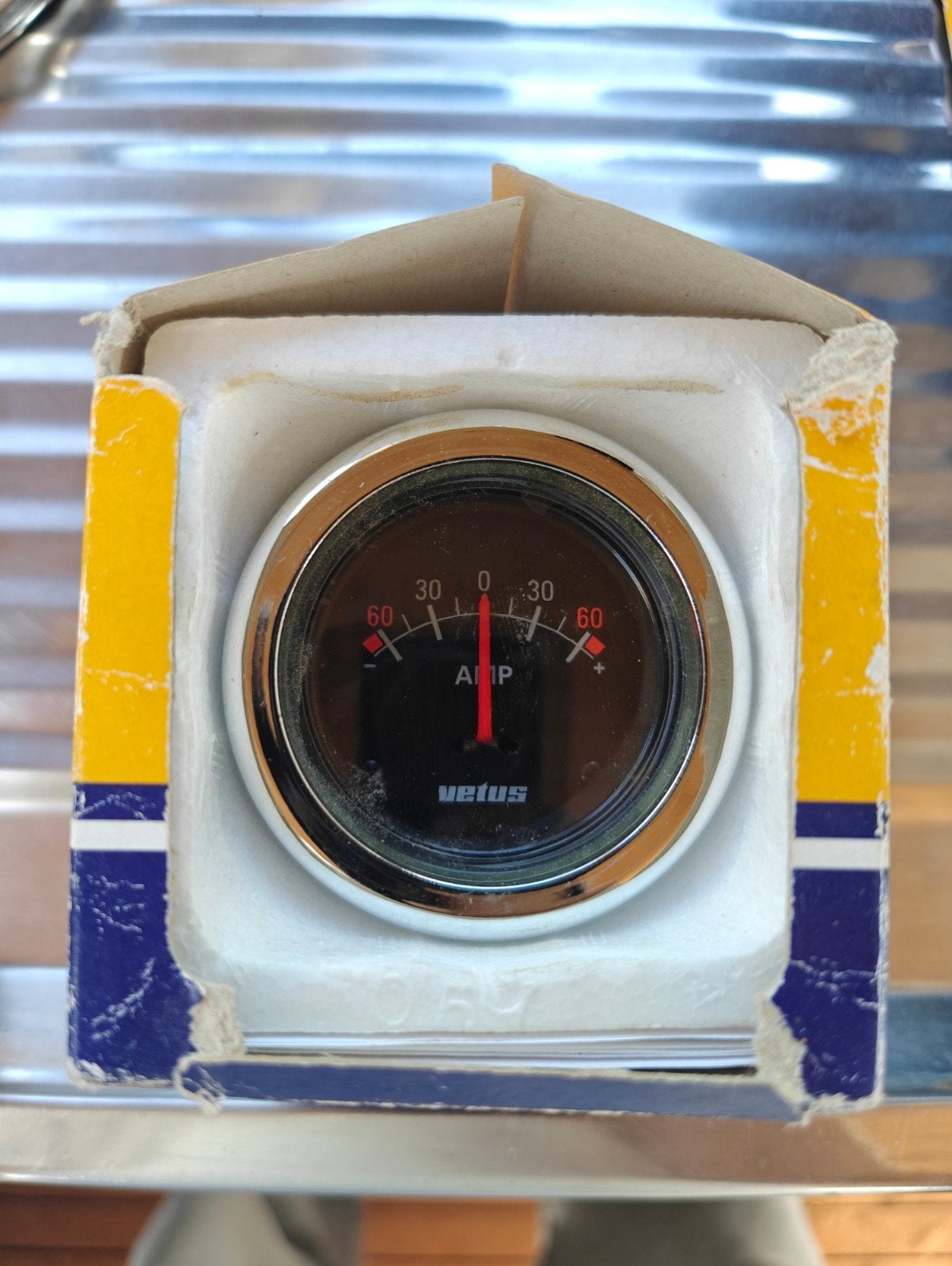 Vetus Ampèremeter 12V/24V - 60A voor boot of camper, Ophalen of Verzenden, Nieuw, Motor en Techniek