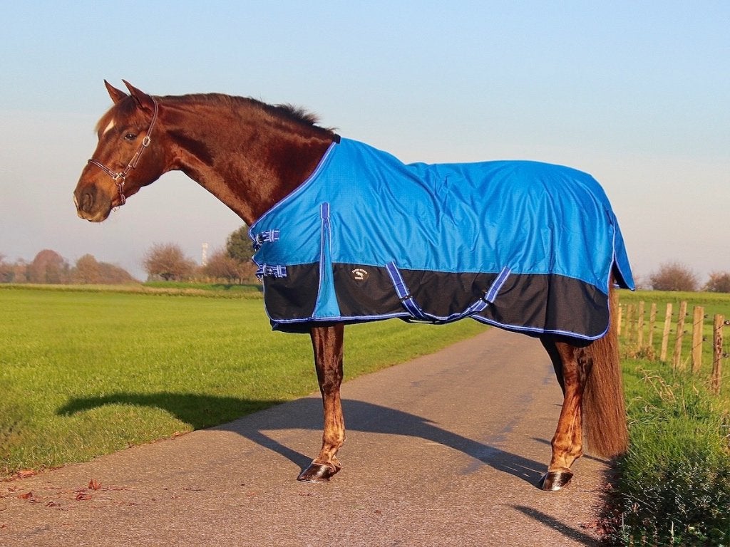 Profi-Rider regendeken Denim fleece gevoerd 175 SALE!, Klittenbandsluiting, Overige merken, Ripstop, Nieuw