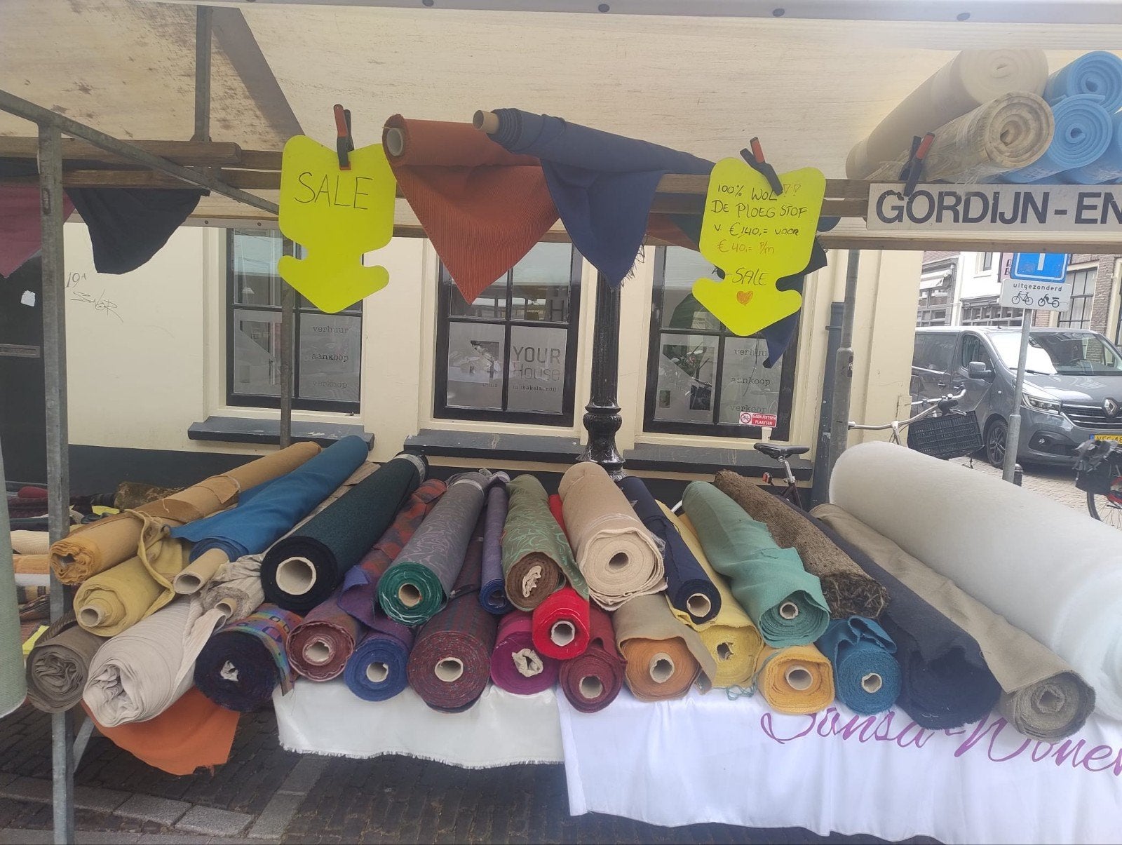 Verkoper m/v gezocht zaterdag marktkraam stof/schuimrubber, Ophalen of Verzenden, Sansa Wonen, Info@sansawonen.nl, Breedstraat 7 , 3512TS Utrecht