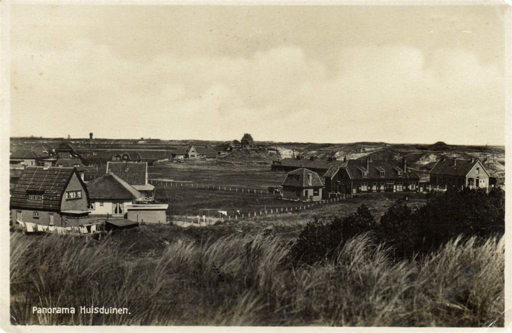 Panorama Huisduinen. - 1938 gelopen, Verzenden, 1920 tot 1940, Gelopen, Noord-Holland