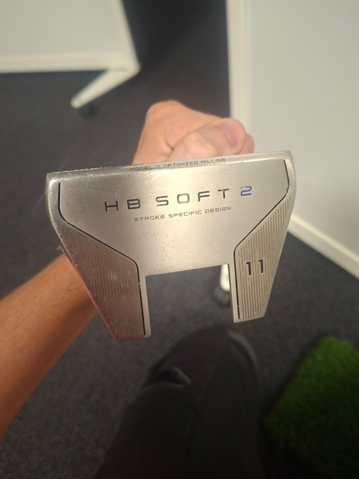 Cleveland HB Soft 2 nr 11 fanged mallet putter 34 inch, Ophalen of Verzenden, Gebruikt, Club, Cleveland