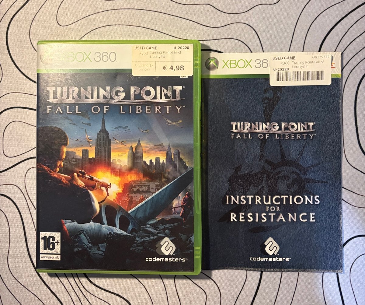 Xbox 360: Turning Point Fall of Liberty, Gebruikt, Shooter, 1 speler, Eén computer