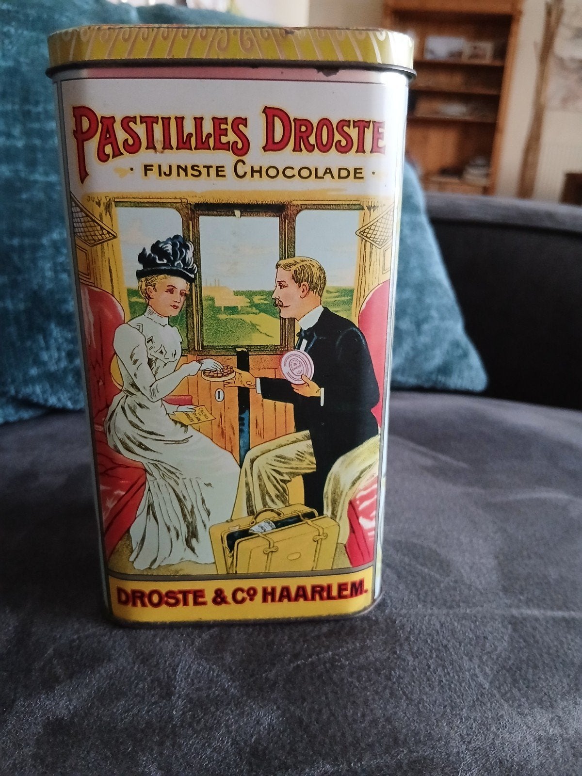 Vintage Droste’s Cacao blik, Verzamelen, Blikken, Ophalen of Verzenden, Gebruikt, Overige, Droste