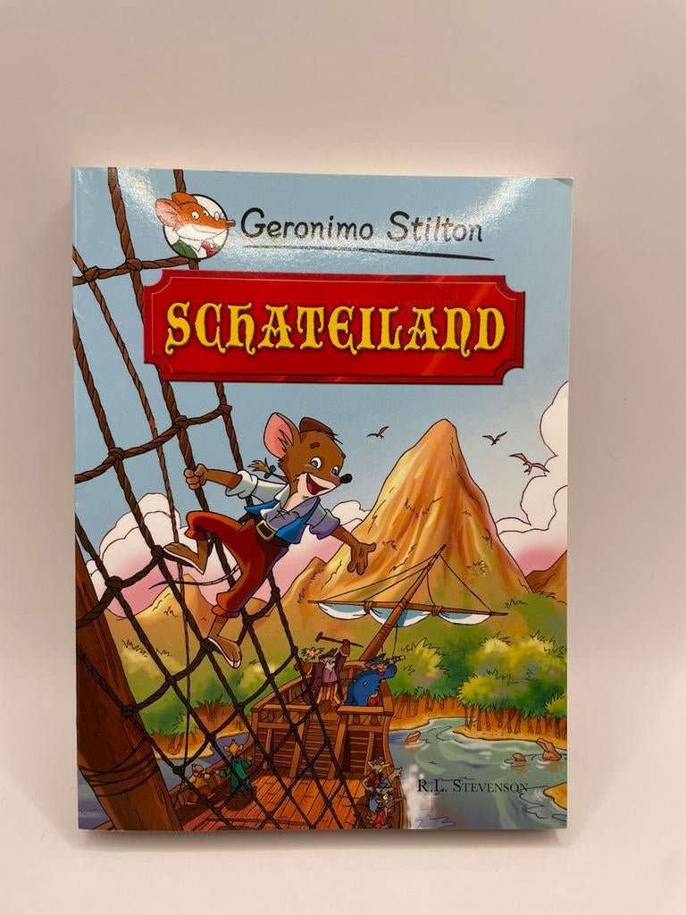 Het schateiland, Geronimo Stilton, Boeken, Ophalen of Verzenden, Zo goed als nieuw, Fictie algemeen