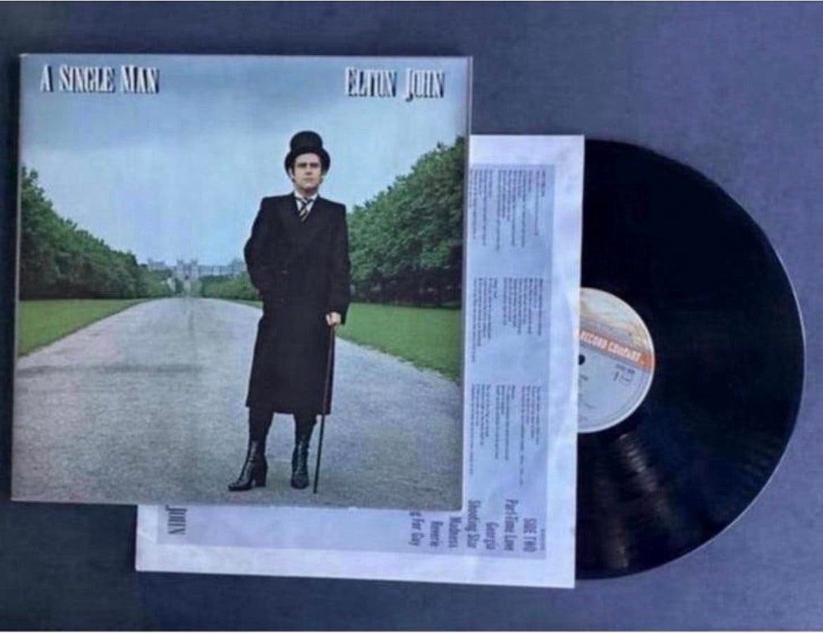 Elton John - A Single Man (LP), Ophalen of Verzenden, 12 inch, LP