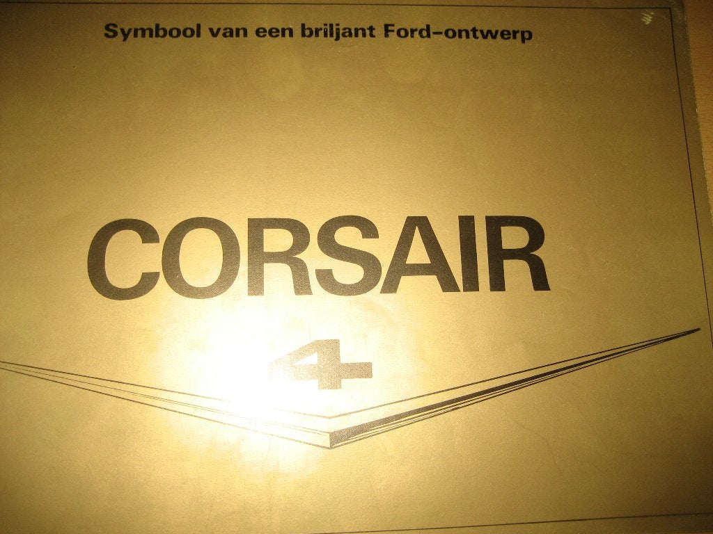 Ford Corsair V4 folder brochure, Ophalen, Zo goed als nieuw, Ford