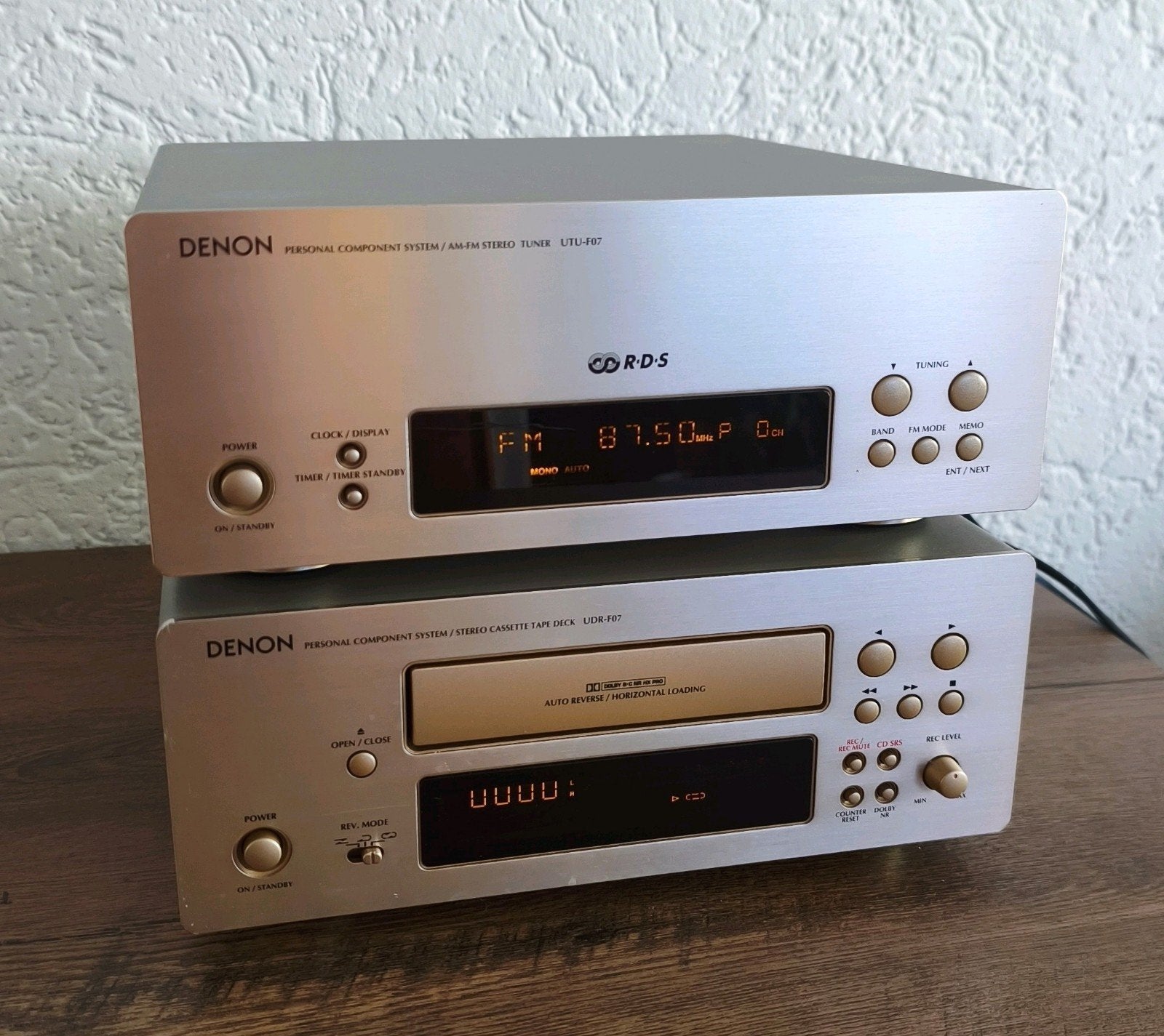 Denon UTU-F07 Tuner en UDR-F07 Cassettedeck, Ophalen, Gebruikt, Denon, Losse componenten