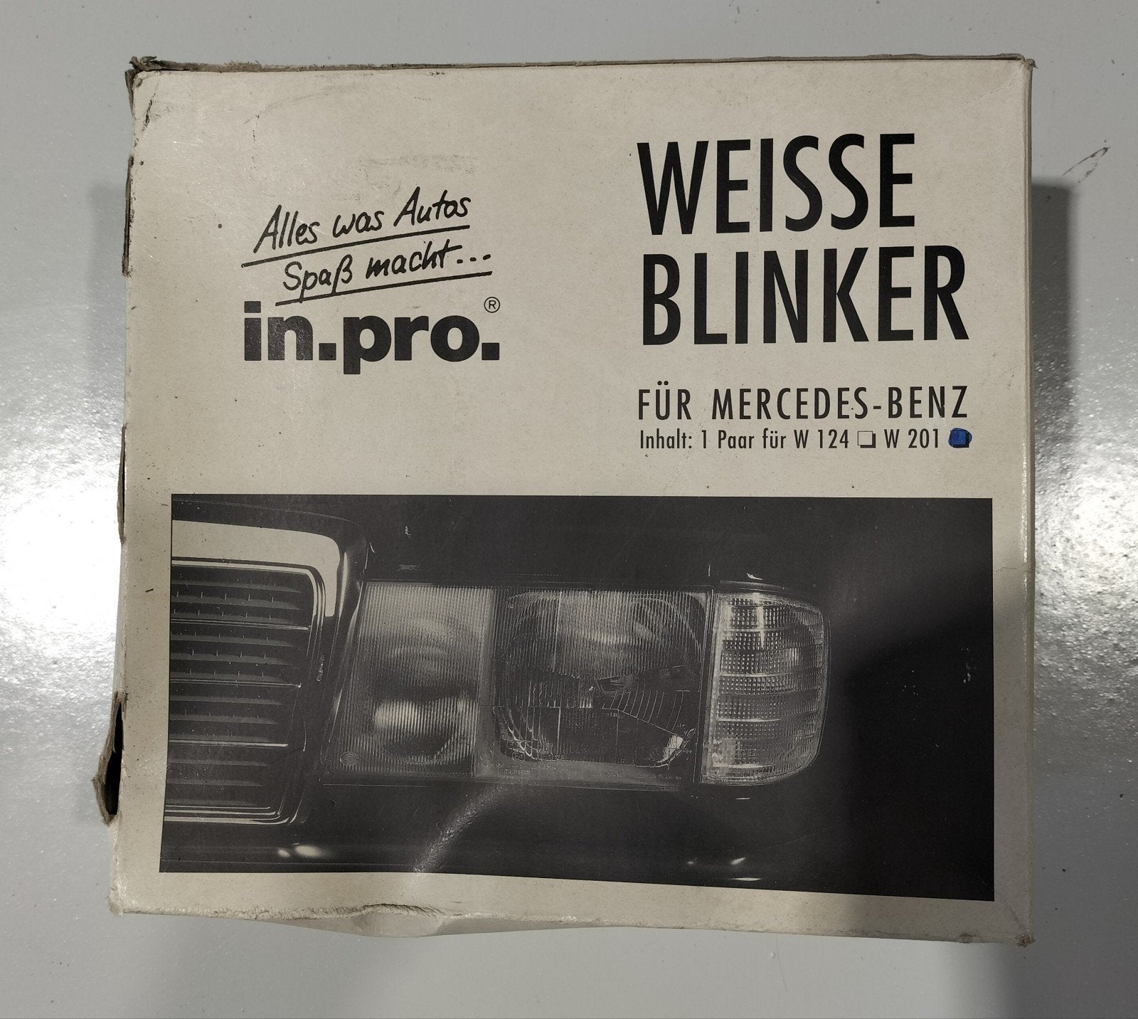 Witte knipperlichten voor Mercedes-Benz W124 W201, Auto-onderdelen, Verlichting, Ophalen of Verzenden, Gebruikt, Mercedes-Benz