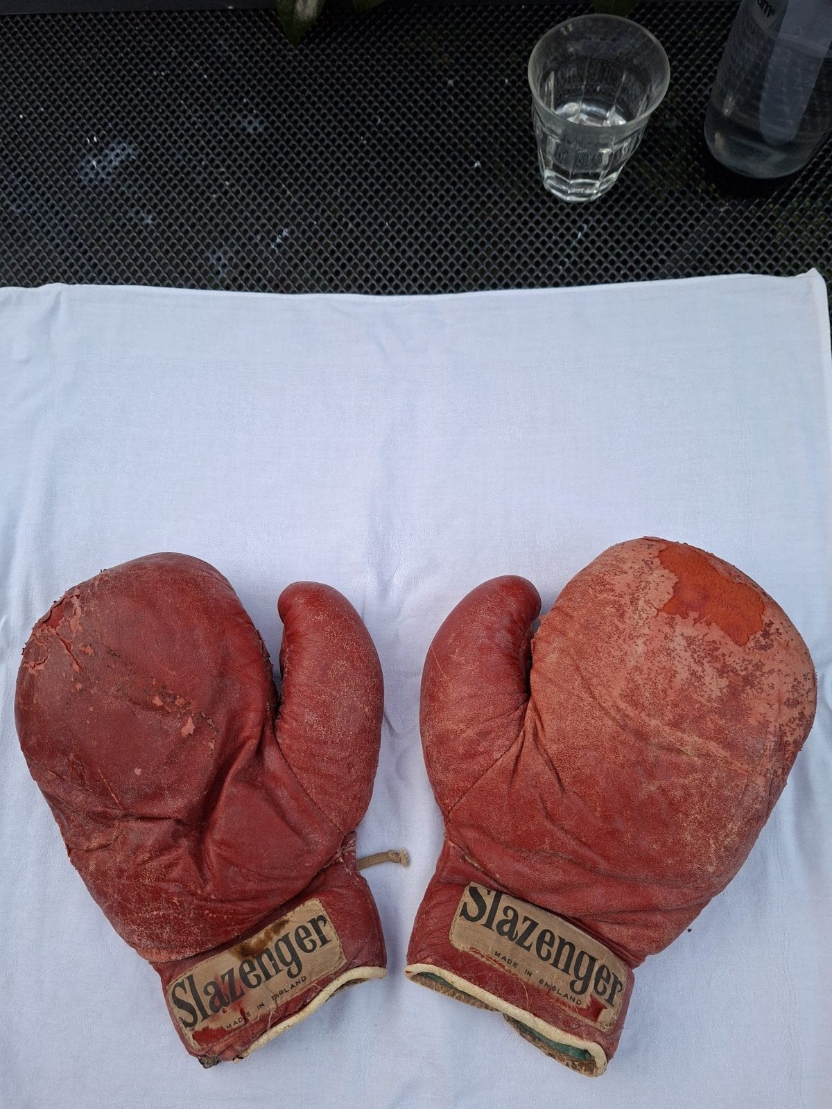 Vintage Slazenger Bokshandschoenen - Decoratie/Verzamelaar, Antiek en Kunst, Ophalen of Verzenden