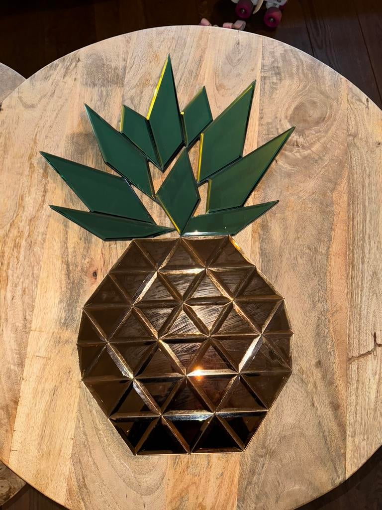 Ananas muur decoratie 2 stuks, Ophalen of Verzenden, Zo goed als nieuw