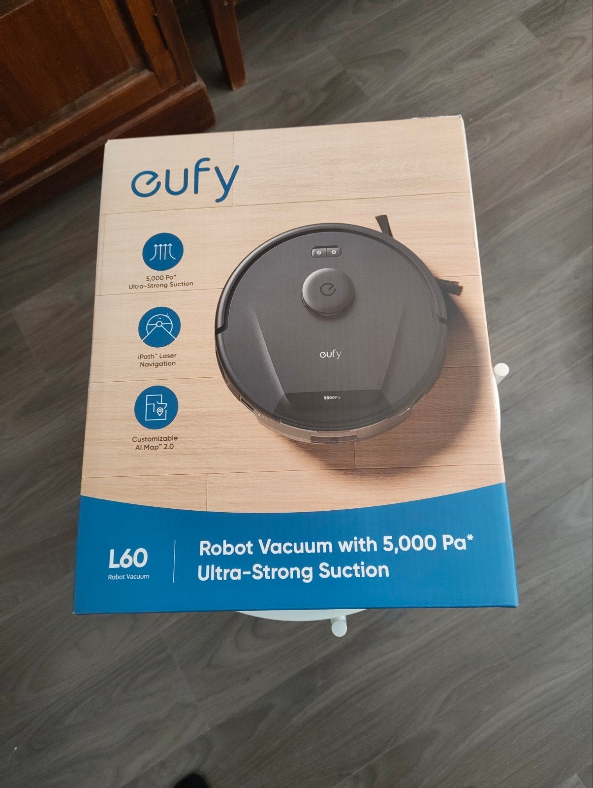 eufy Clean L60 Robotstofzuiger, Ophalen of Verzenden, Zo goed als nieuw, Reservoir, Robotstofzuiger