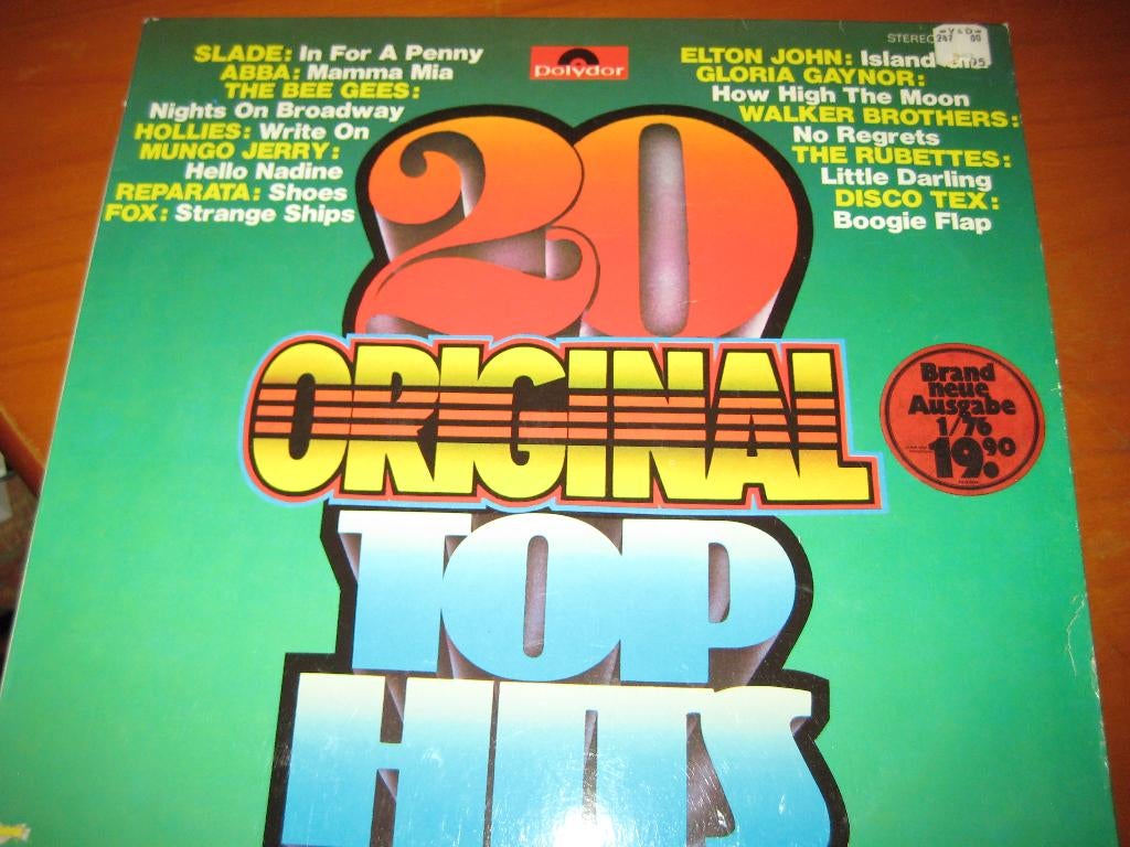 LP, 20 Original Top Hits, Cd's en Dvd's, Vinyl | Pop, Ophalen of Verzenden, Zo goed als nieuw, 12 inch