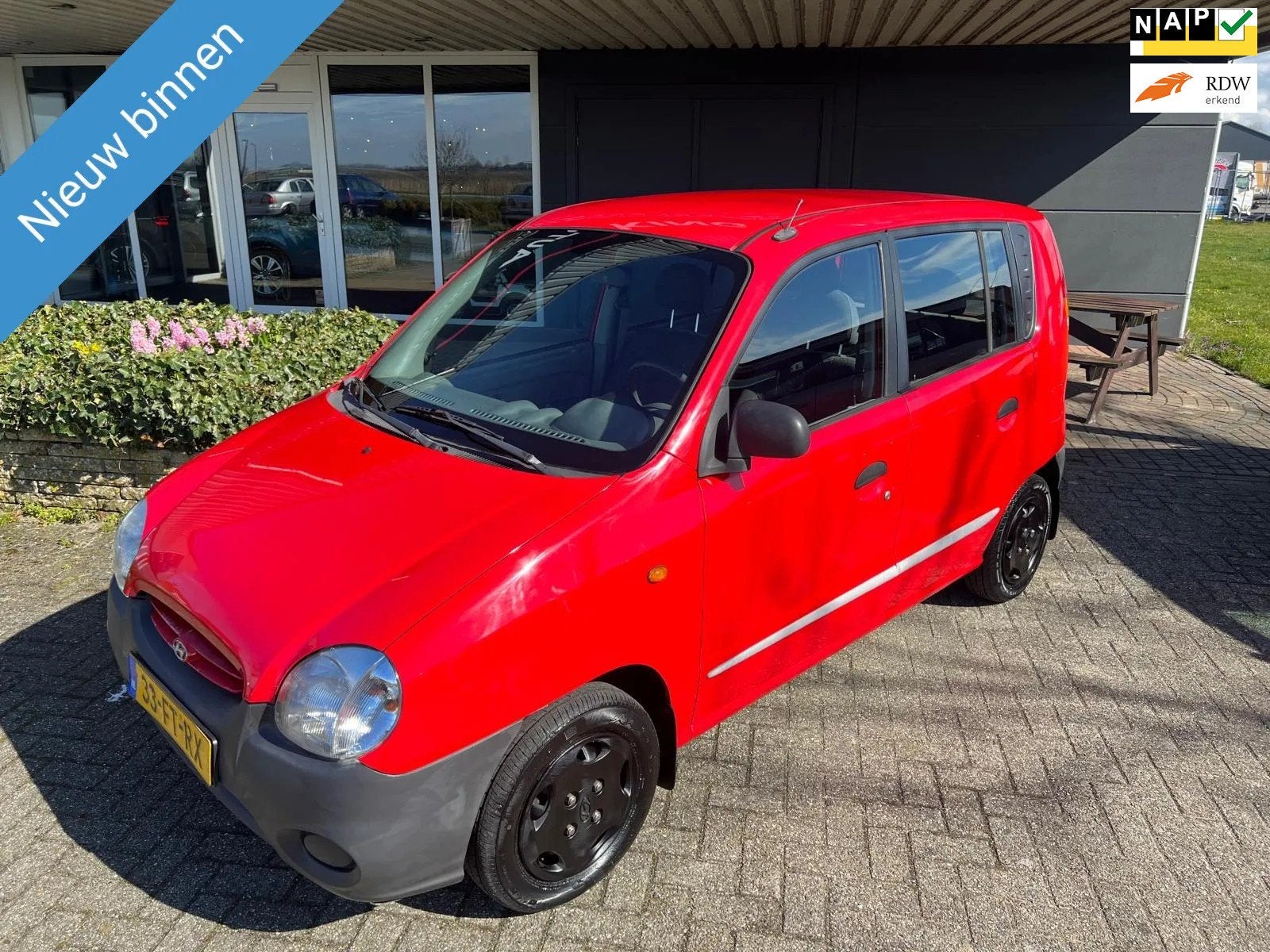 Hyundai Atos Multi 1.0i GLS AC I CV I STRB I APK+NAP, Stof, Zwart, 4 cilinders, 400 kg