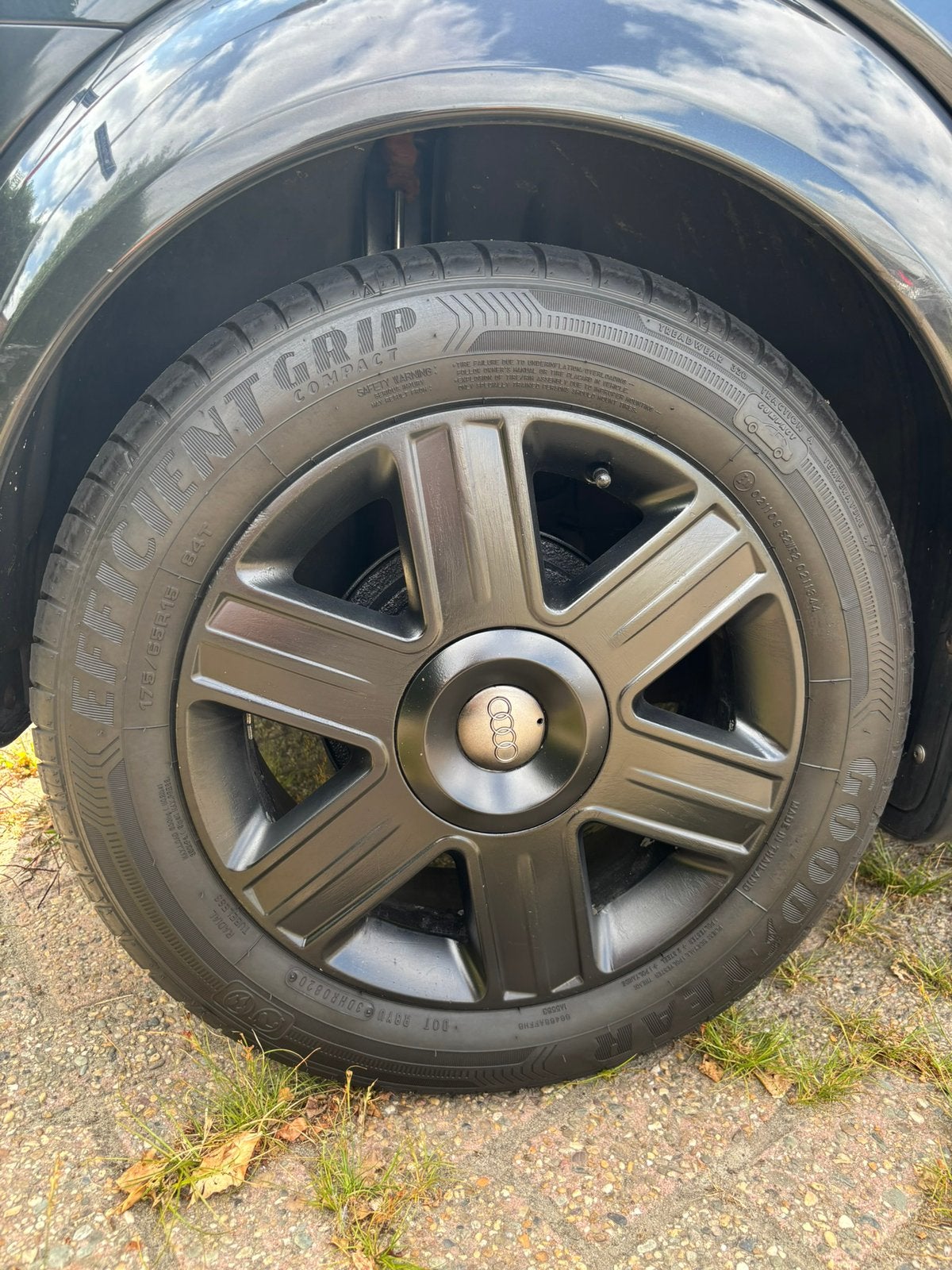 Audi 5X100 velgen 15 inch met zomerbanden, Ophalen, Gebruikt