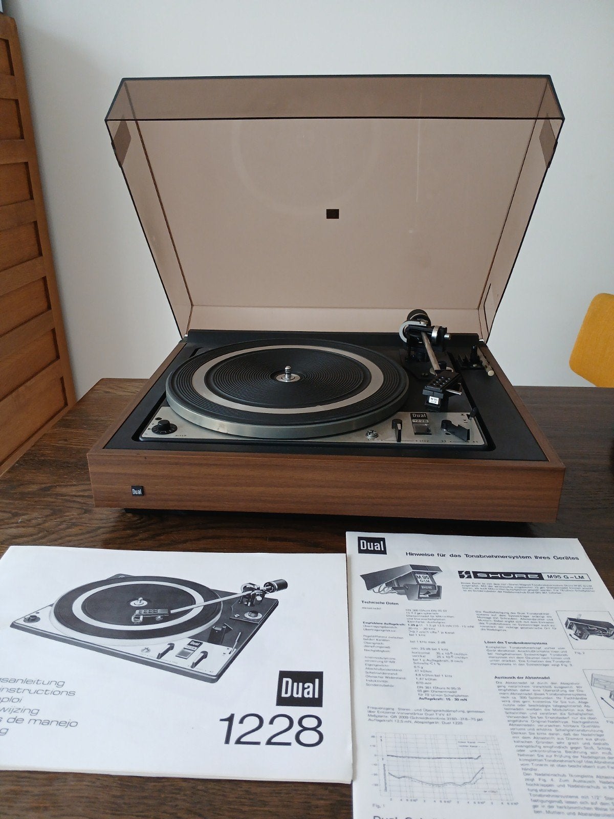 hele mooie Dual CS 1228 draaitafel met originele stofkap, Audio, Tv en Foto, Platenspelers, Ophalen of Verzenden, Zo goed als nieuw
