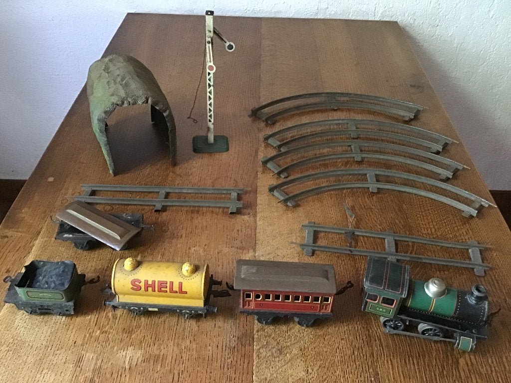 Vintage antieke trein Gebruder Bing Werke Neurenberg Germany, Ophalen