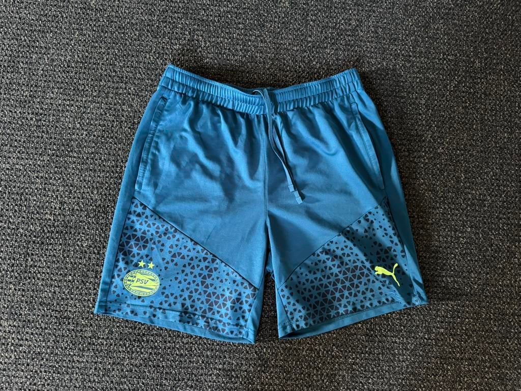 PSV Puma maat L trainingsshort 2023-2024 origineel met rits, Ophalen of Verzenden, Zo goed als nieuw, Blauw, Voetbal