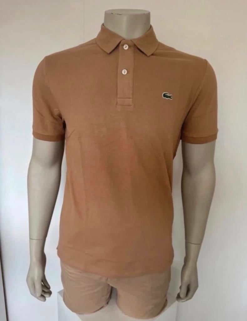 Lacoste Polo Heren Maat M - Stijlvol en Comfortabel, Ophalen of Verzenden, Gedragen, Maat 48/50 (M), Bruin