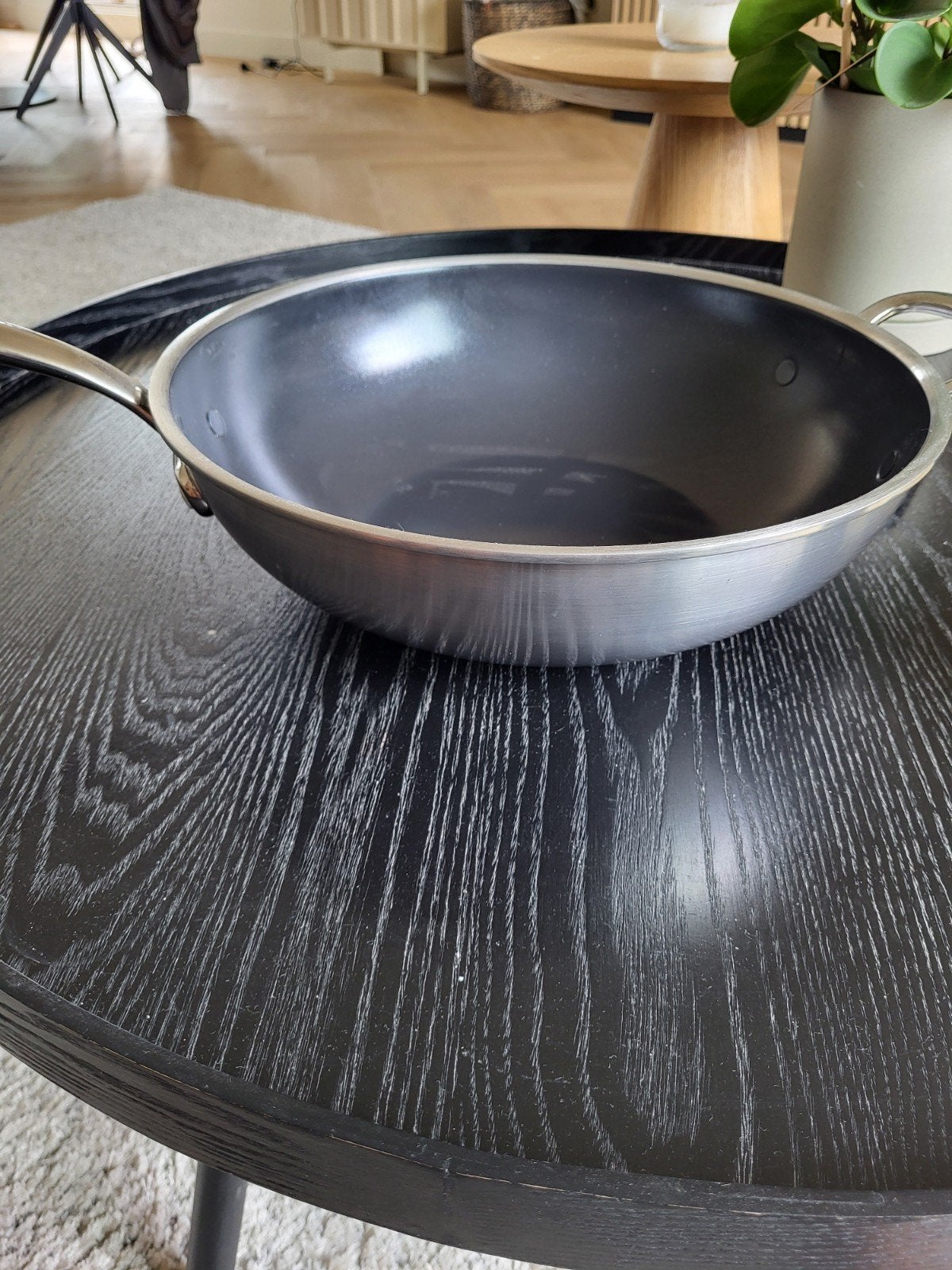 Nieuw! Wokpan inductie, Ophalen of Verzenden, Nieuw, Gietijzer, Wok