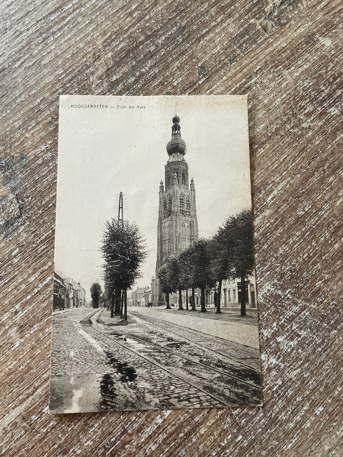 Oude prentkaart Hoogstraten - Zicht der Kerk, Verzamelen, Ophalen of Verzenden, Voor 1920, Gelopen, Antwerpen