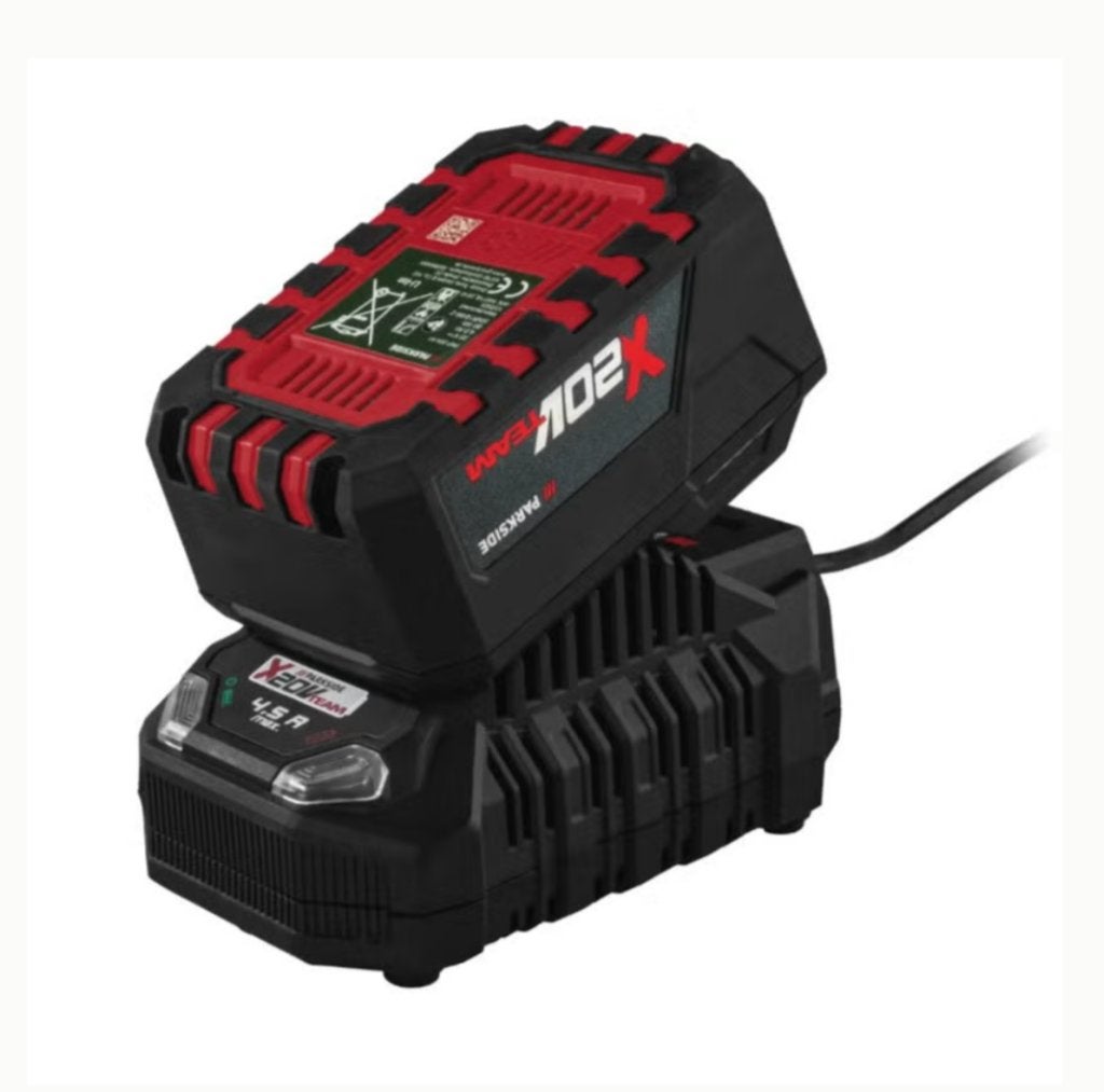 Set, accu 20 V - 4 Ah en acculader 4,5 Ah Parkside. Nieuw., Ophalen of Verzenden, Nieuw, Minder dan 400 watt, Boor- en Schroefmachine