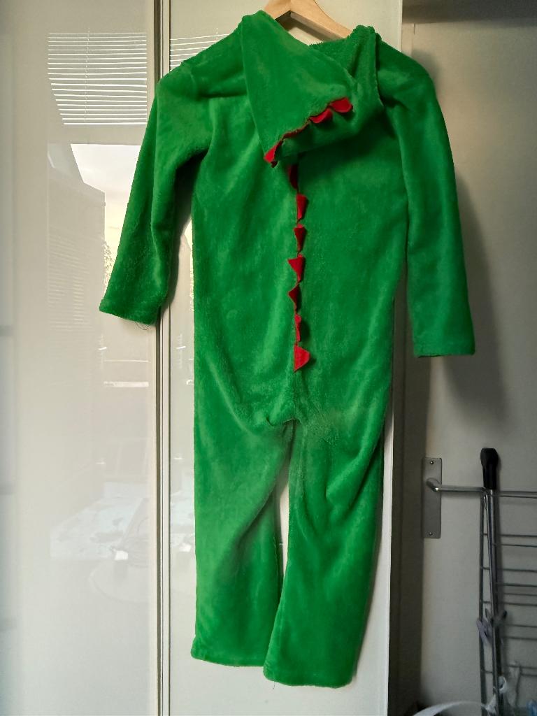 Efteling onesie met sloffen draak, Ophalen of Verzenden, Gebruikt, Beeldje of Poppetje