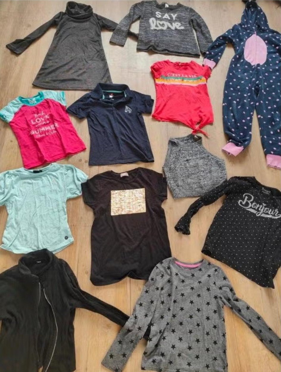 12dlg zomer kledingpakket meisje maat 134 140 like Flo choas, Kinderen en Baby's, Kinderkleding | Maat 134, Ophalen of Verzenden