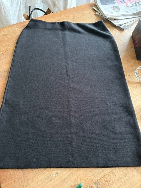 COS gebreide midirok, diepzwart, maat 38-40 (M). Nieuw., Kleding | Dames, Maat 38/40 (M), COS, Zwart, Nieuw