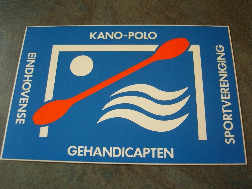 sticker ehv kano-polo gehandicapten sportvereniging, Ophalen, Zo goed als nieuw
