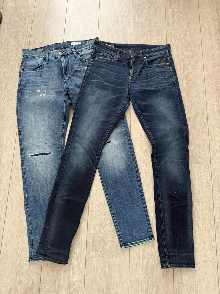G-star raw jeans revend skinny maat 32-34 2 stuks, Kleding | Heren, Spijkerbroeken en Jeans, Ophalen of Verzenden, Zo goed als nieuw