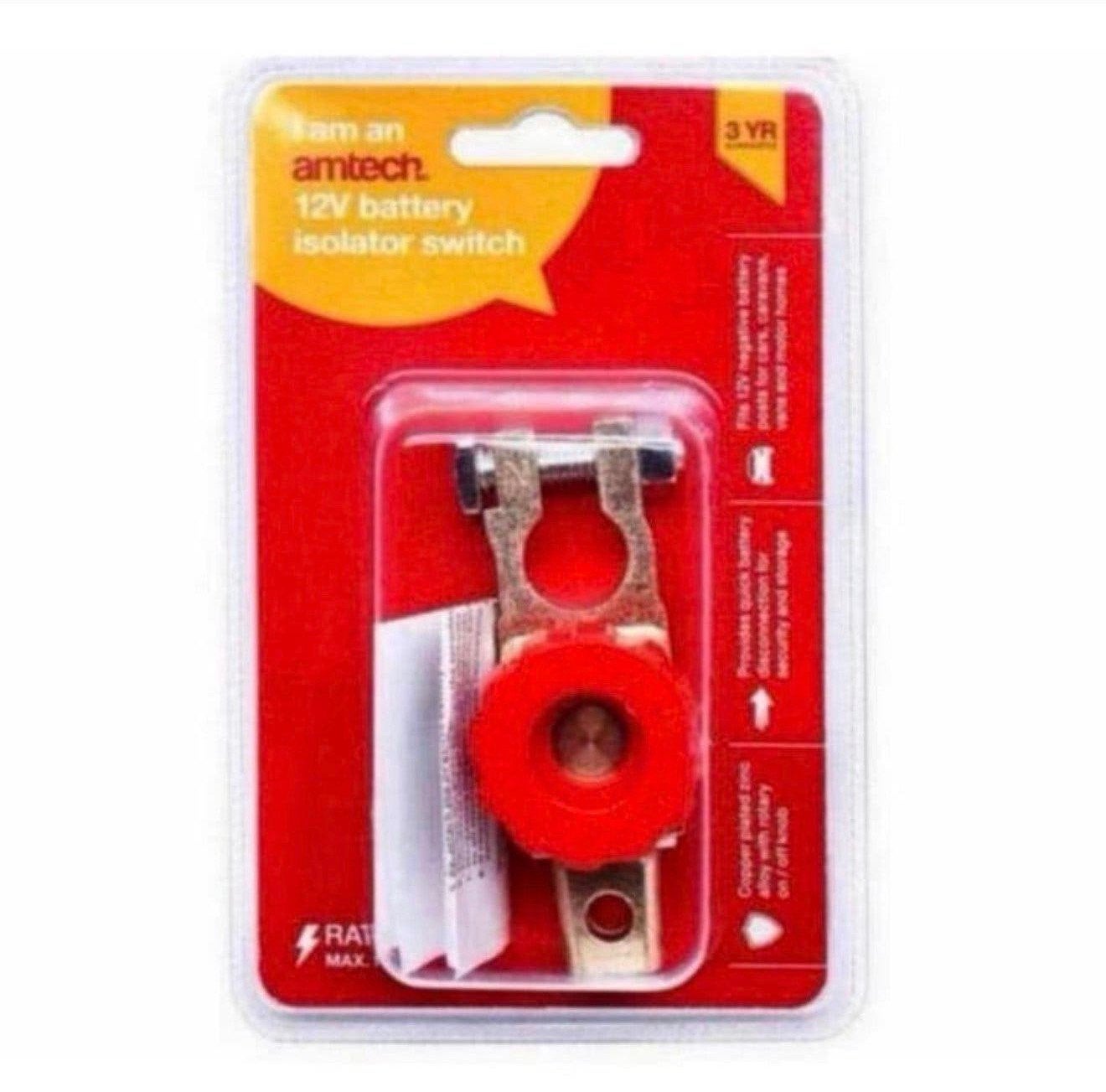Amtech 12V Battery isolator switch - Accu schakelaar knop, P, P, P, Nieuw