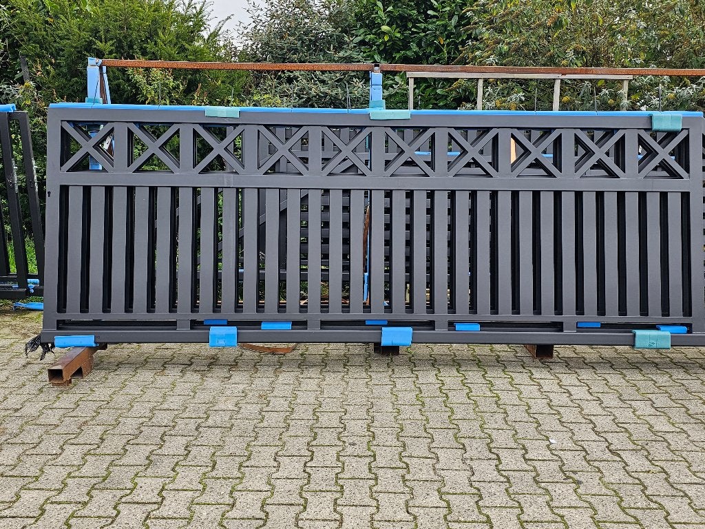 Woodlook schuifpoort in 2 afmetingen: 4 en 5 meter doorgang., Met poort, Nieuw, Ophalen of Verzenden, Tuinhek