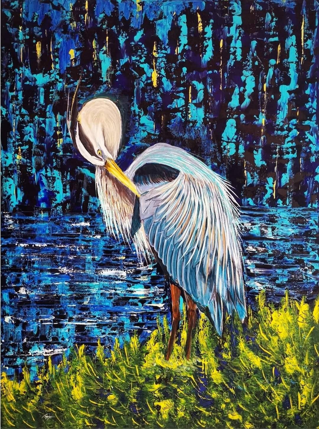 Reiger schilderijen, Ophalen of Verzenden