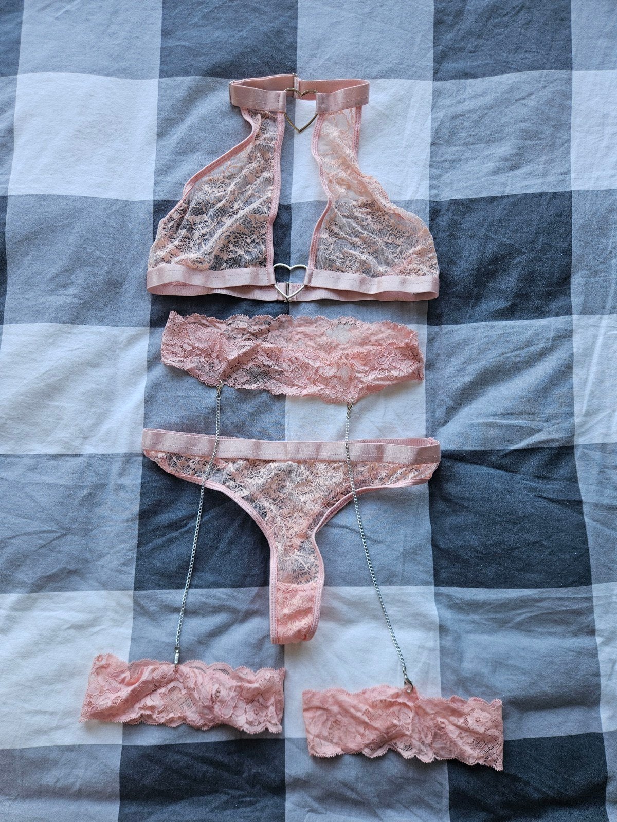 Roze Lingerie Setje Maat M, Kleding | Dames, Verzenden, Roze, Setje