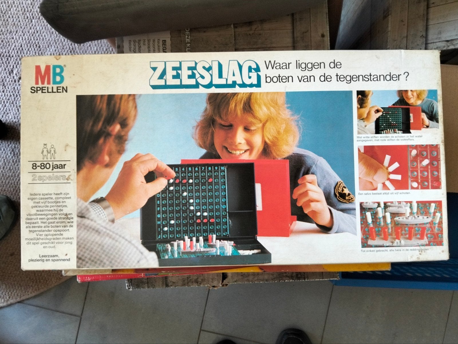 MB Spellen Zeeslag - Klassiek bordspel, Hobby en Vrije tijd, Gezelschapsspellen | Bordspellen, Een of twee spelers, Ophalen of Verzenden