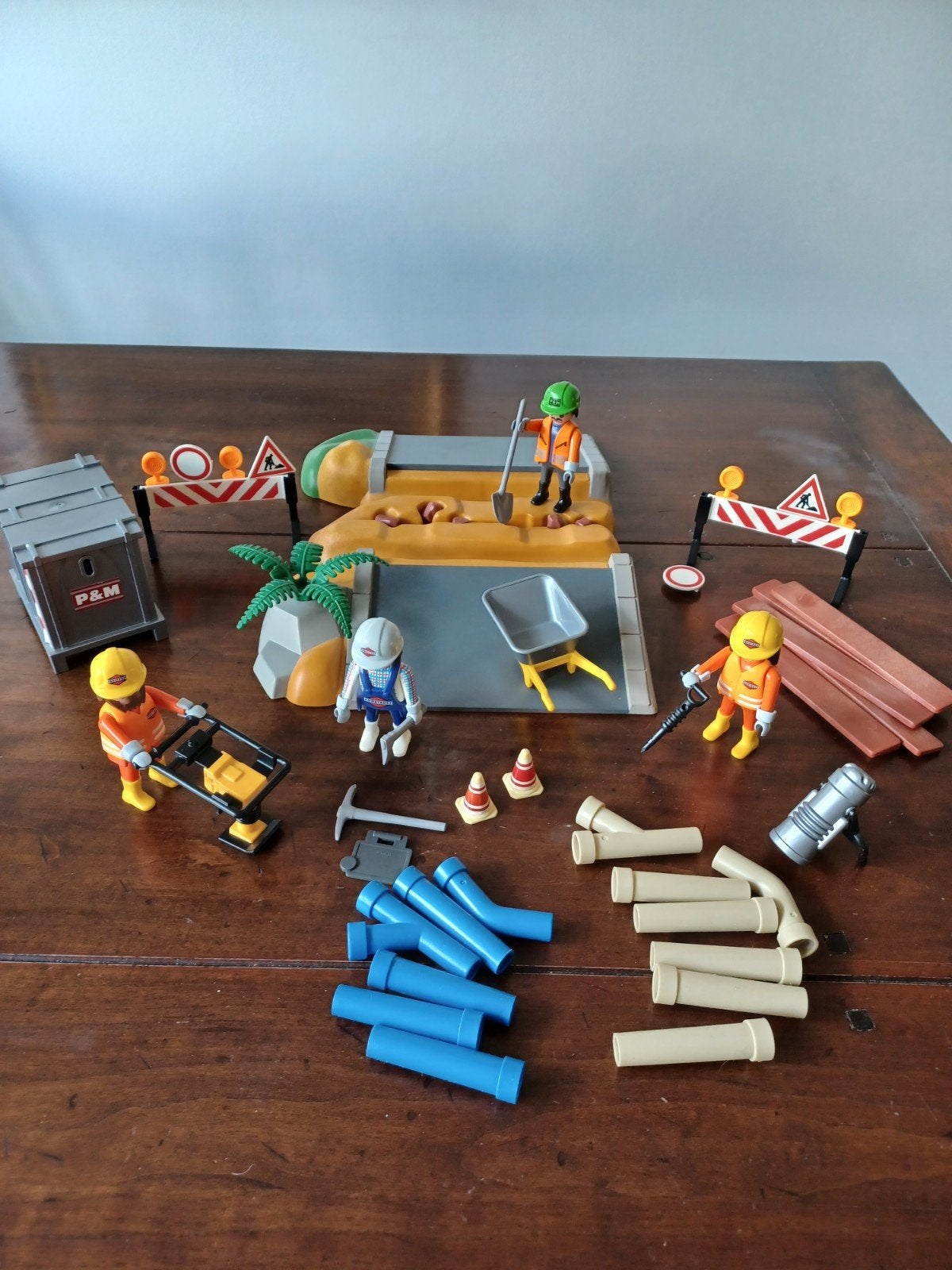 Playmobil 3126 wegenbouw set, Complete set, Overige typen, Ophalen of Verzenden, Zo goed als nieuw