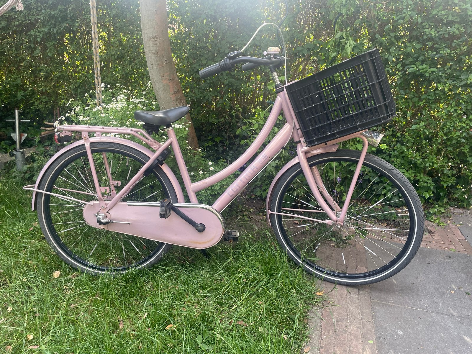 Cortina U4 26 inch meisjesfiets roze 3 versnelling, Terugtraprem, Gebruikt, Versnellingen, Minder dan 47 cm