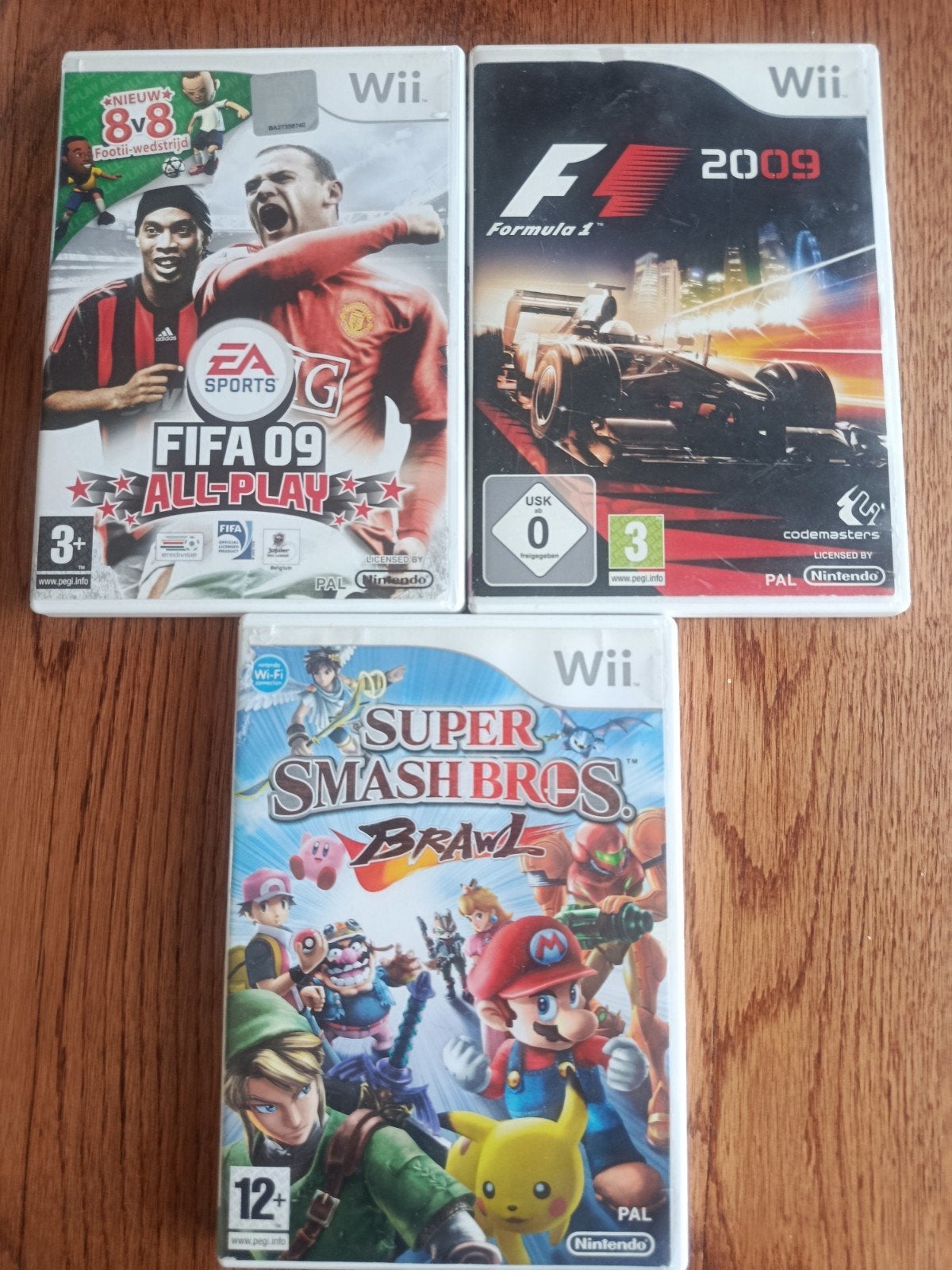 Wii Games Pakket: Super Smash Bros Brawl, etc., Verzenden, Zo goed als nieuw, Sport, 3 spelers of meer